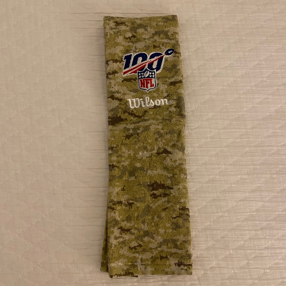 NWOT Official Pro Shop NFL Football Texon Towel- Salute to service